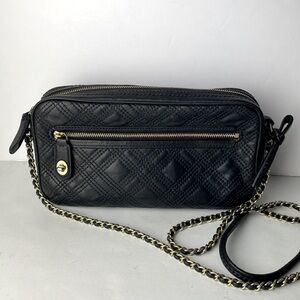 Coach Poppy Black Quilted Leather Crossbody